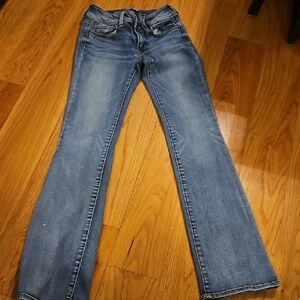 American Eagle Outfitters Light Blue Straight Leg Jeans